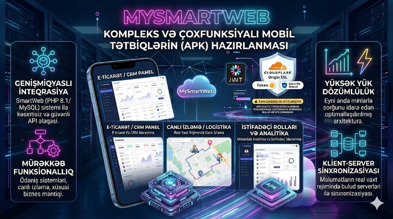 Kompleks və Çoxfunksiyalı Mobil Tətbiqlərin (APK) Hazırlanması